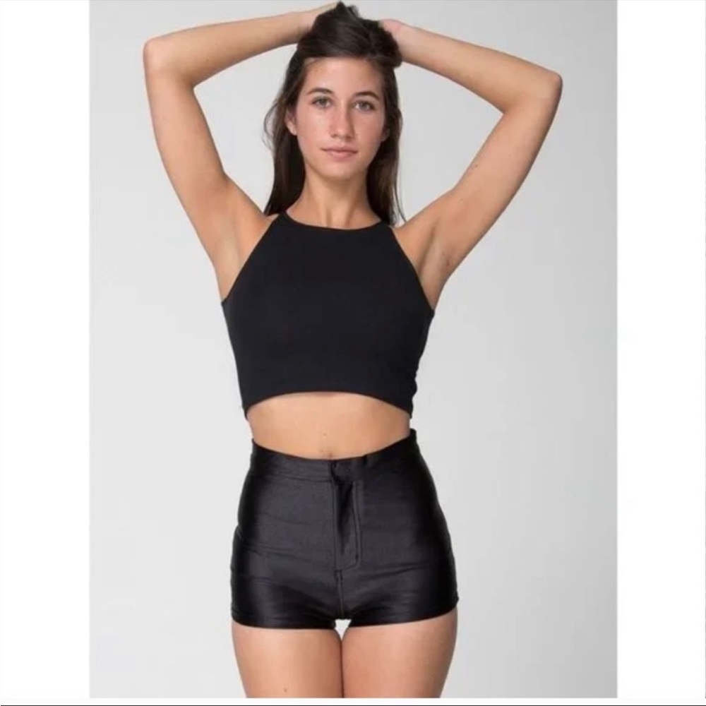 AMERICAN APPAREL disco shorts black SZ L